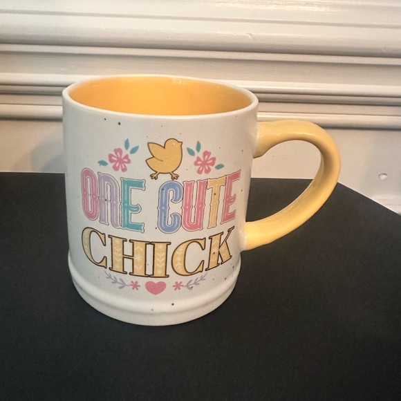 carrot patch cottage Other - Charming Yellow 'One Cute Chick' Mug